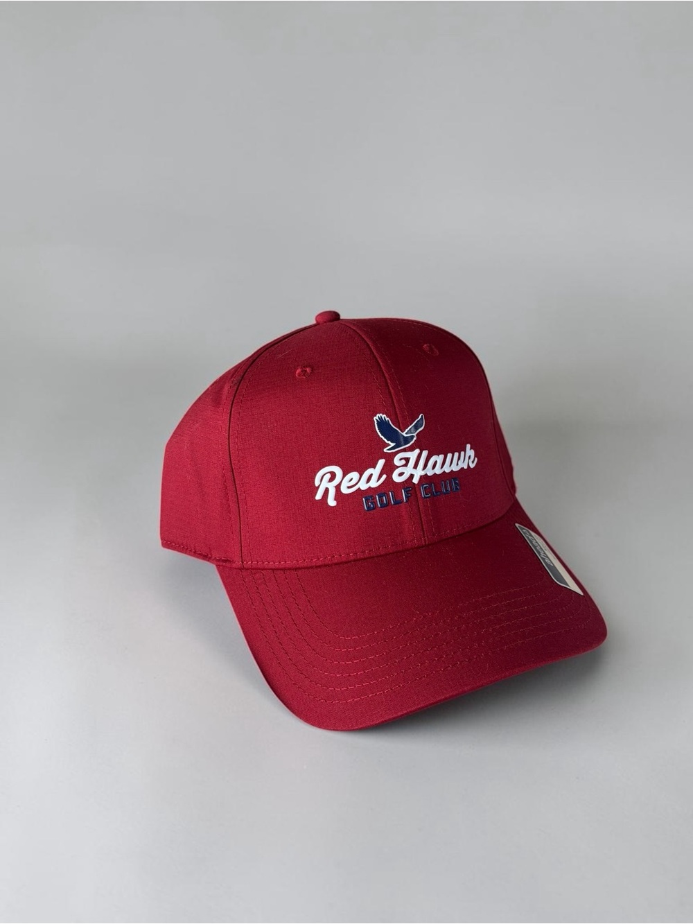 Red Hawk Golf Club Embroidered Maroon Baseball Cap